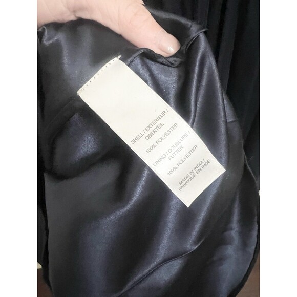 $495 AIDAN MATTOX Navy Embellished Beaded Tulle Formal Dress Gown Size 6 M3020 - Picture 15 of 15